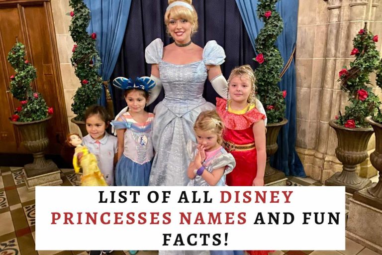 Cinderella Disney princess with girls dressed as disney princesses