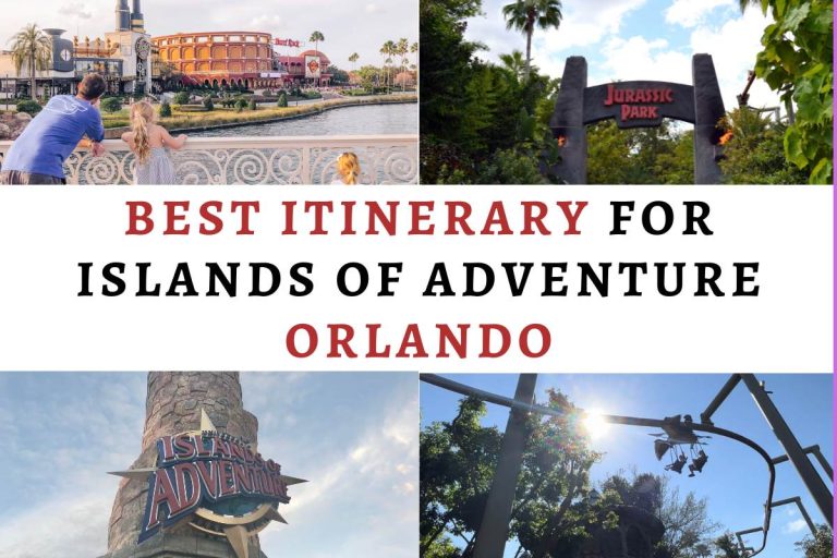 Best Itinerary for Islands of Adventure Orlando